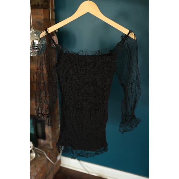 Princess Polly Dresses & Skirts - Princess Polly Dresse The Ruben Mesh Black Dress Size 8